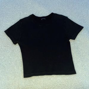 Black Cropped T-shirt